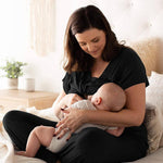 Davy Ultra Soft Maternity & Nursing Pajamas in Black - Milk & Baby 