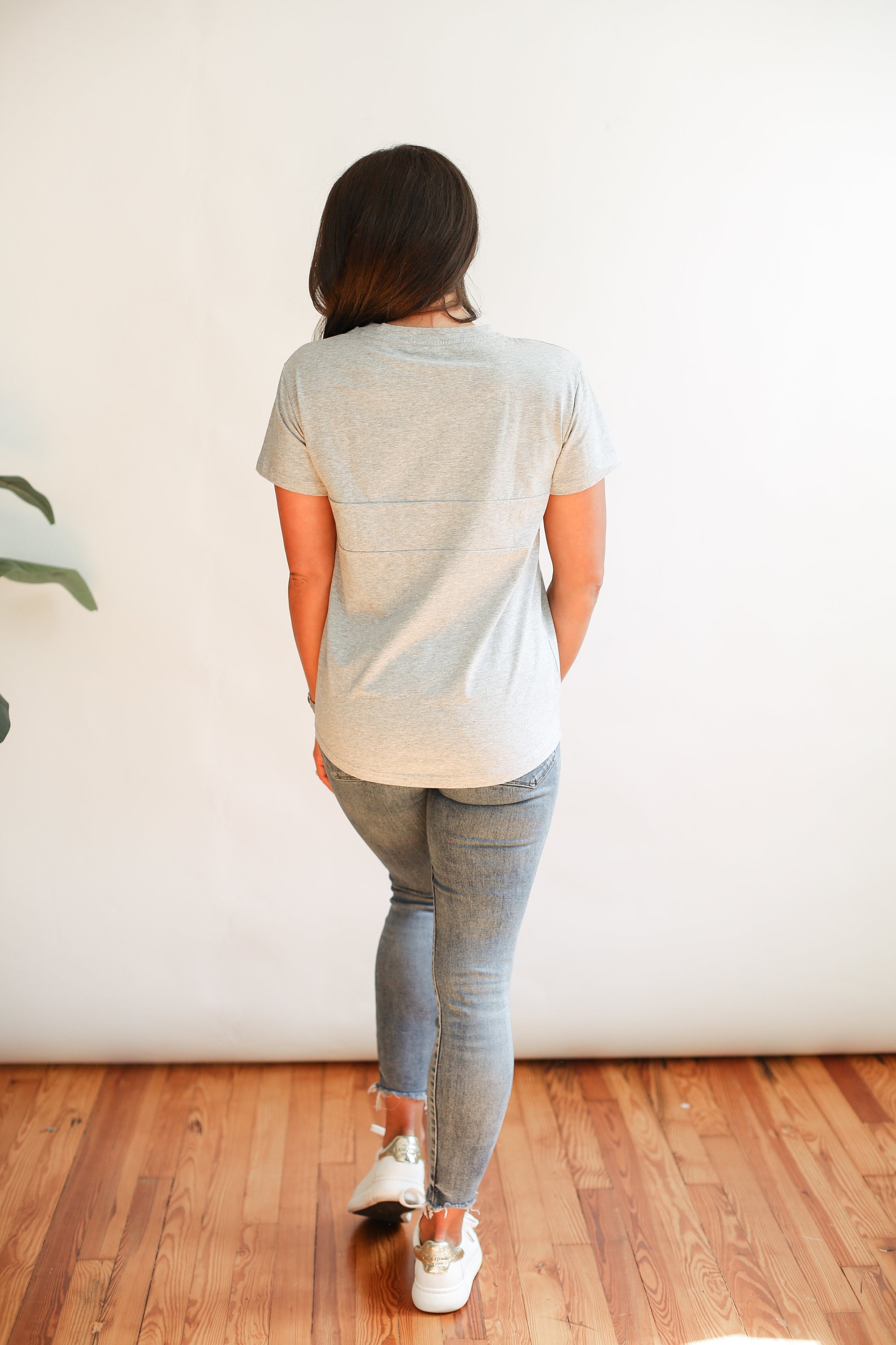 Full Zip Breastfeeding Tee | Milk & Baby