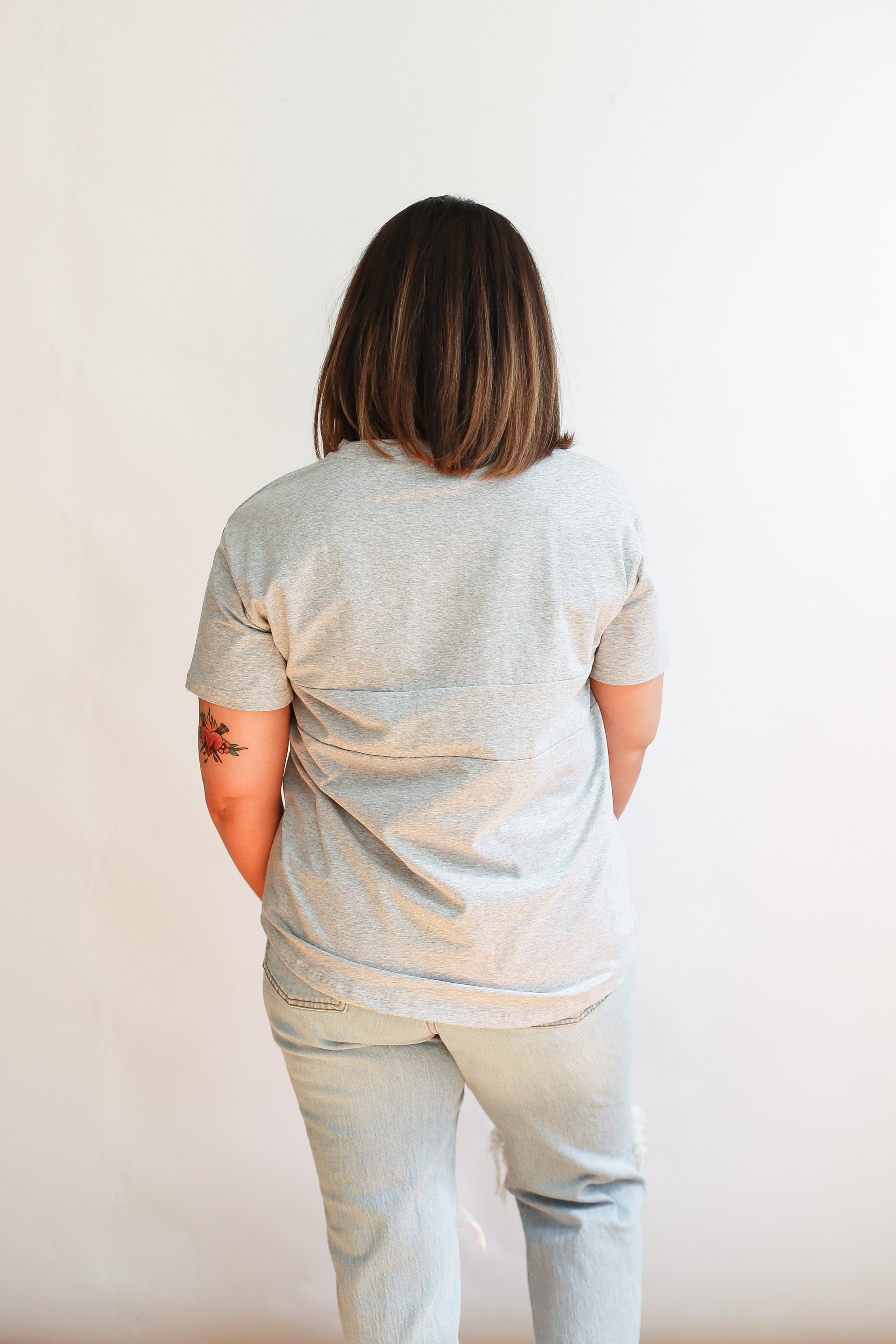 Full Zip Breastfeeding Tee | Milk & Baby