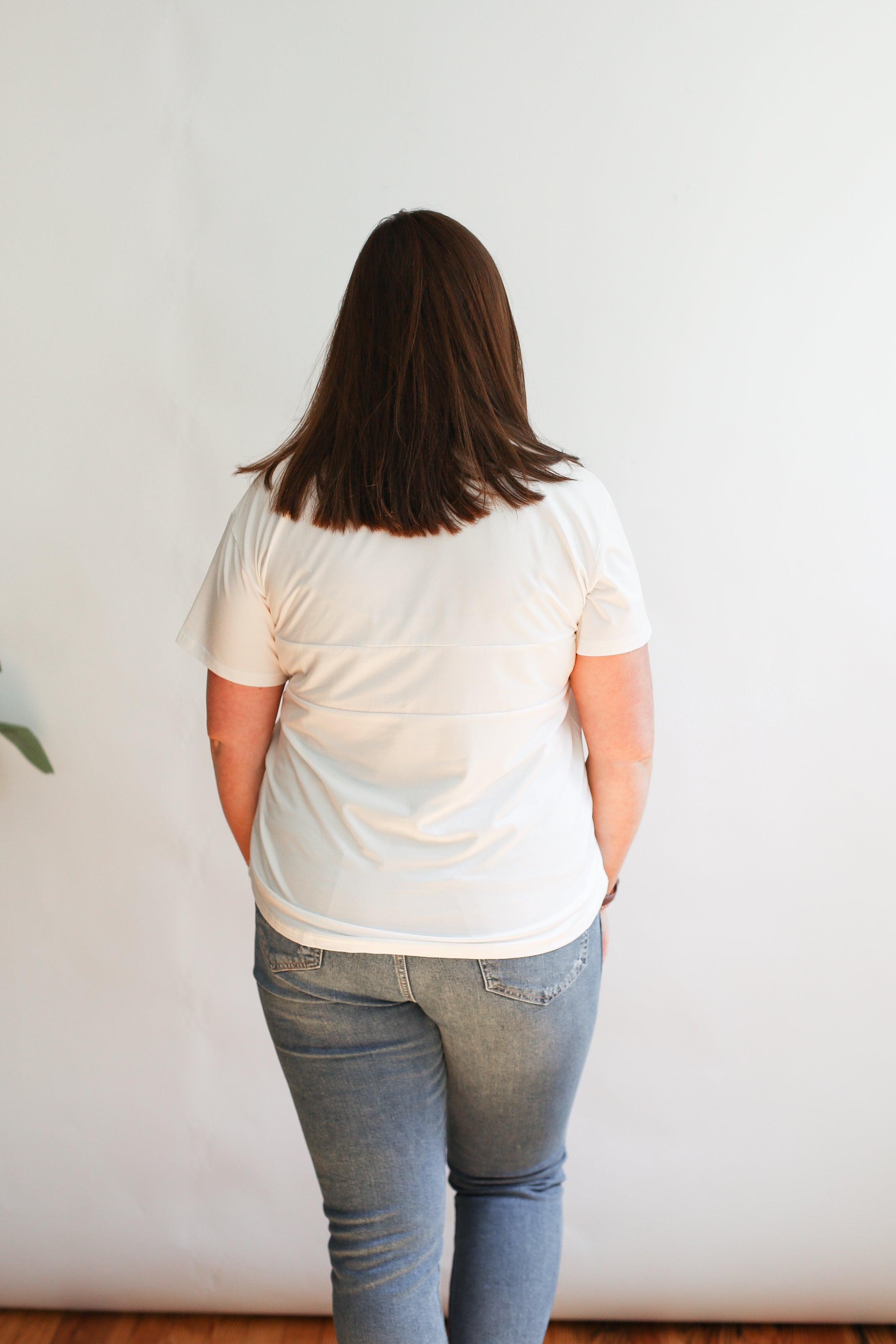 Full Zip Breastfeeding Tee | Milk & Baby