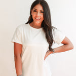 Full Zip Breastfeeding Tee | Milk & Baby