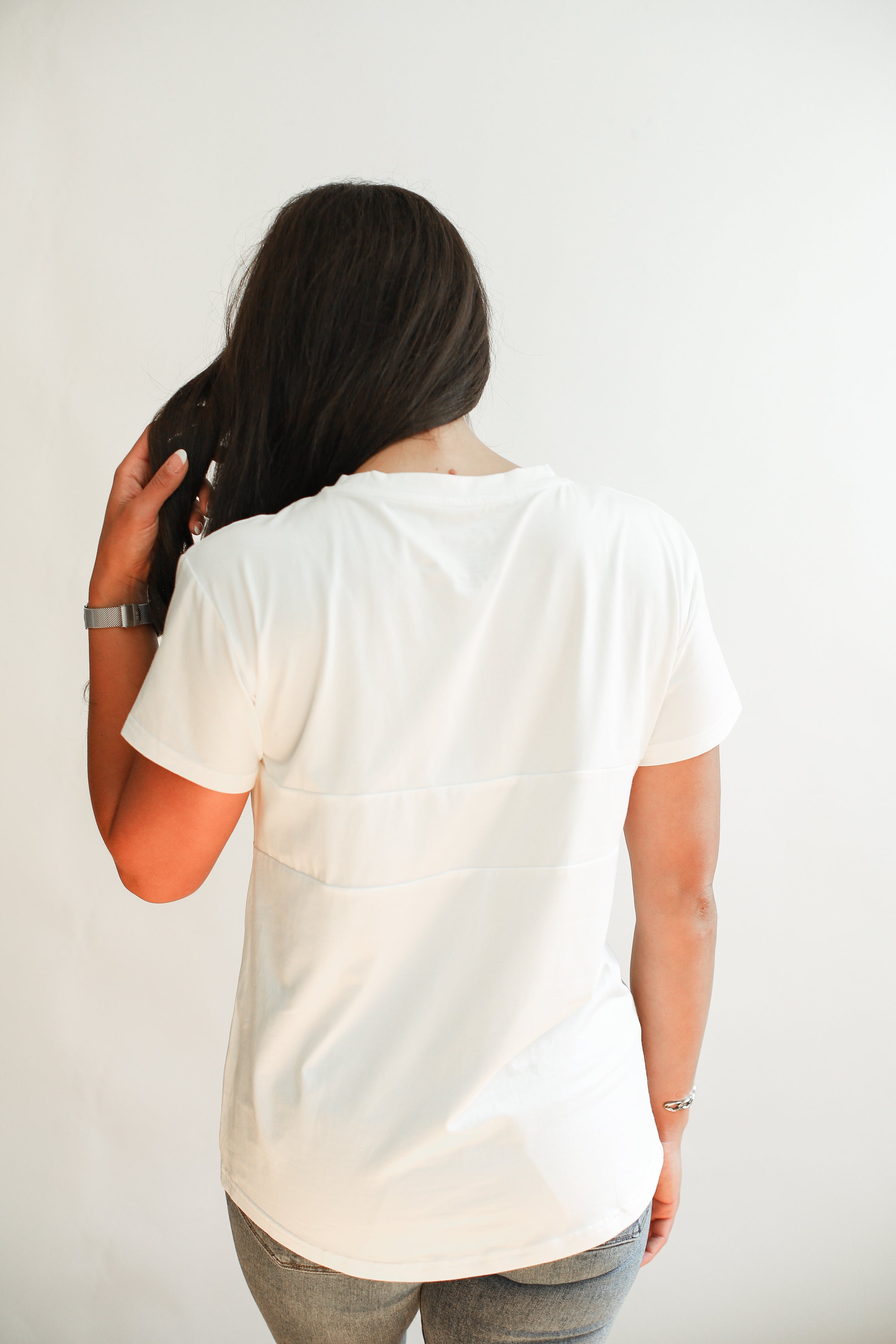 Full Zip Breastfeeding Tee | Milk & Baby