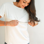 Full Zip Breastfeeding Tee | Milk & Baby