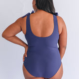 One Piece Tie Shoulder Breastfeeding Swimsuit 2026