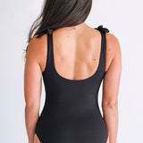 One Piece Tie Shoulder Breastfeeding Swimsuit 2026
