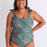 One Piece Tie Shoulder Breastfeeding Swimsuit 2026