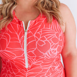 One Piece Zip Breastfeeding Swimsuit 2026