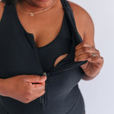 One Piece Zip Breastfeeding Swimsuit 2026