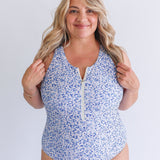 One Piece Zip Breastfeeding Swimsuit 2026