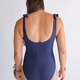 One Piece Tie Shoulder Breastfeeding Swimsuit 2026