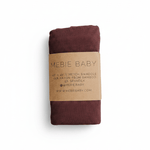 Deep Violet Ribbed Bamboo Stretch Swaddle - Portrait