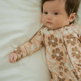 Dust & Petal Zipper Romper | Milk & Baby