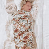 Muslin Swaddle Blanket | Dusty Pink Floral