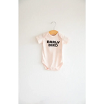 Early Bird Organic Cotton Baby Bodysuit | Milk & Baby