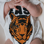 Forever French Baby Tiger Short Sleeve Baby Romper with Snaps | Milk & Baby