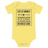 Eat at Mom's Onesie - Milk & Baby 