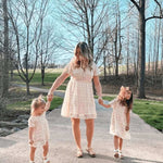 Eden Short Sleeve Dot Dress | Ivory | Milk & Baby