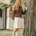 Ella Cinched Waist Midi Dress | Milk & Baby