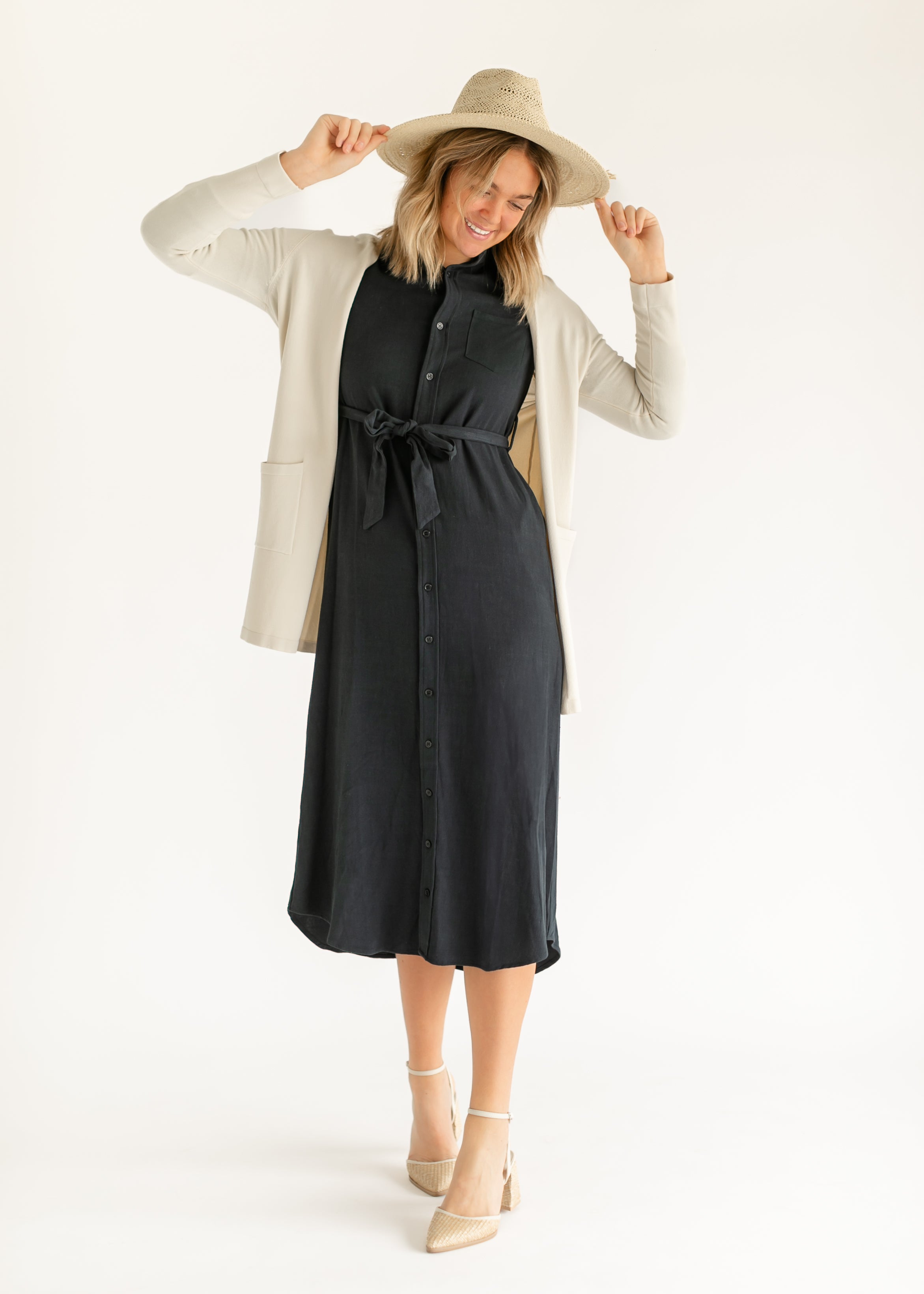 Essential Linen Shirt Dress