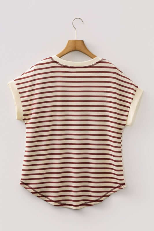Stripe Half Buttoned Top | Milk & Baby