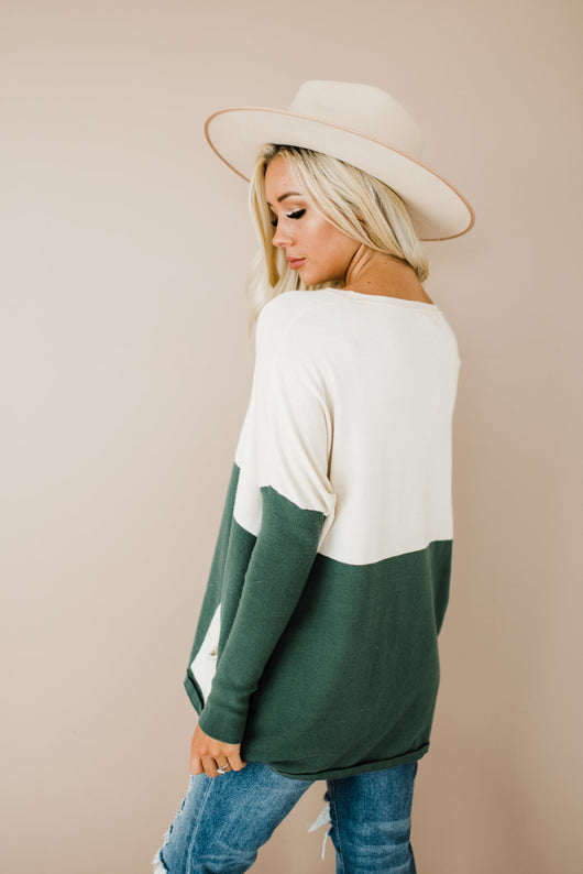 Andi Sweater in Hunter Green Milk & Baby