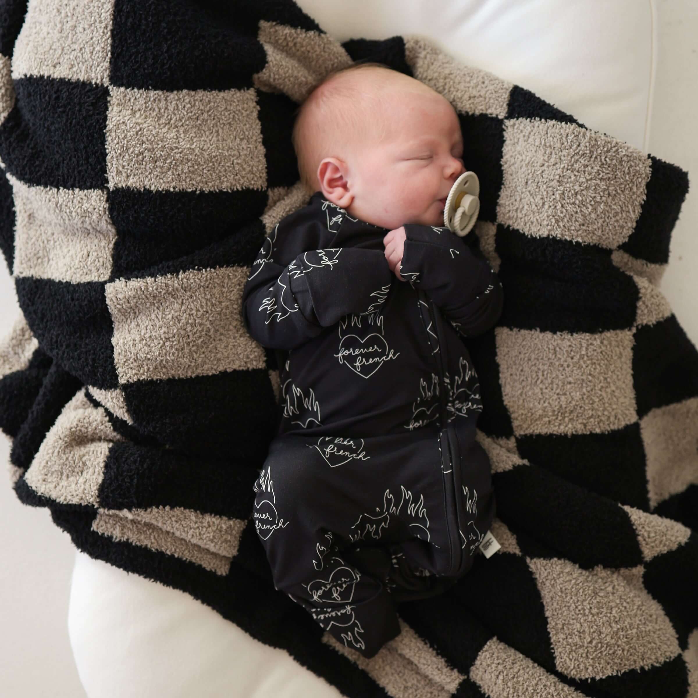 Flaming Hearts | Bamboo Zip Pajamas