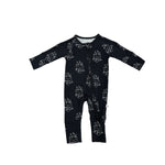 Flaming Hearts | Bamboo Zip Pajamas | Made of the softest premium bamboo. Durable and well designed your little ones can sleep and play in these cozy pajamas. All sizes have rollover cuffs on the hands and cuffs on the feet giving you the option to go foo