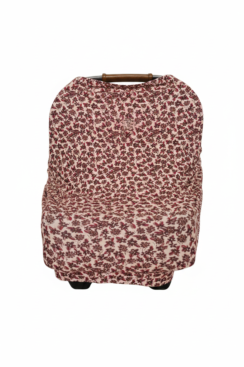 Floral Car Seat Cover - Portrait