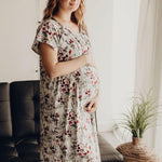 Floral Labor & Delivery Gown - Milk & Baby 