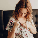 Floral Labor & Delivery Gown | Milk & Baby