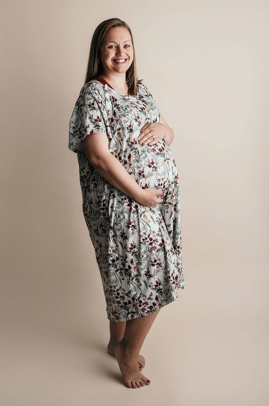 Floral Labor & Delivery Gown | Milk & Baby