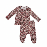 Floral Ribbed Baby Two-Piece Set - Portrait