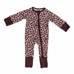 Floral Zip Footie Romper - Portrait