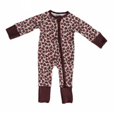Floral Zip Footie Romper - Portrait