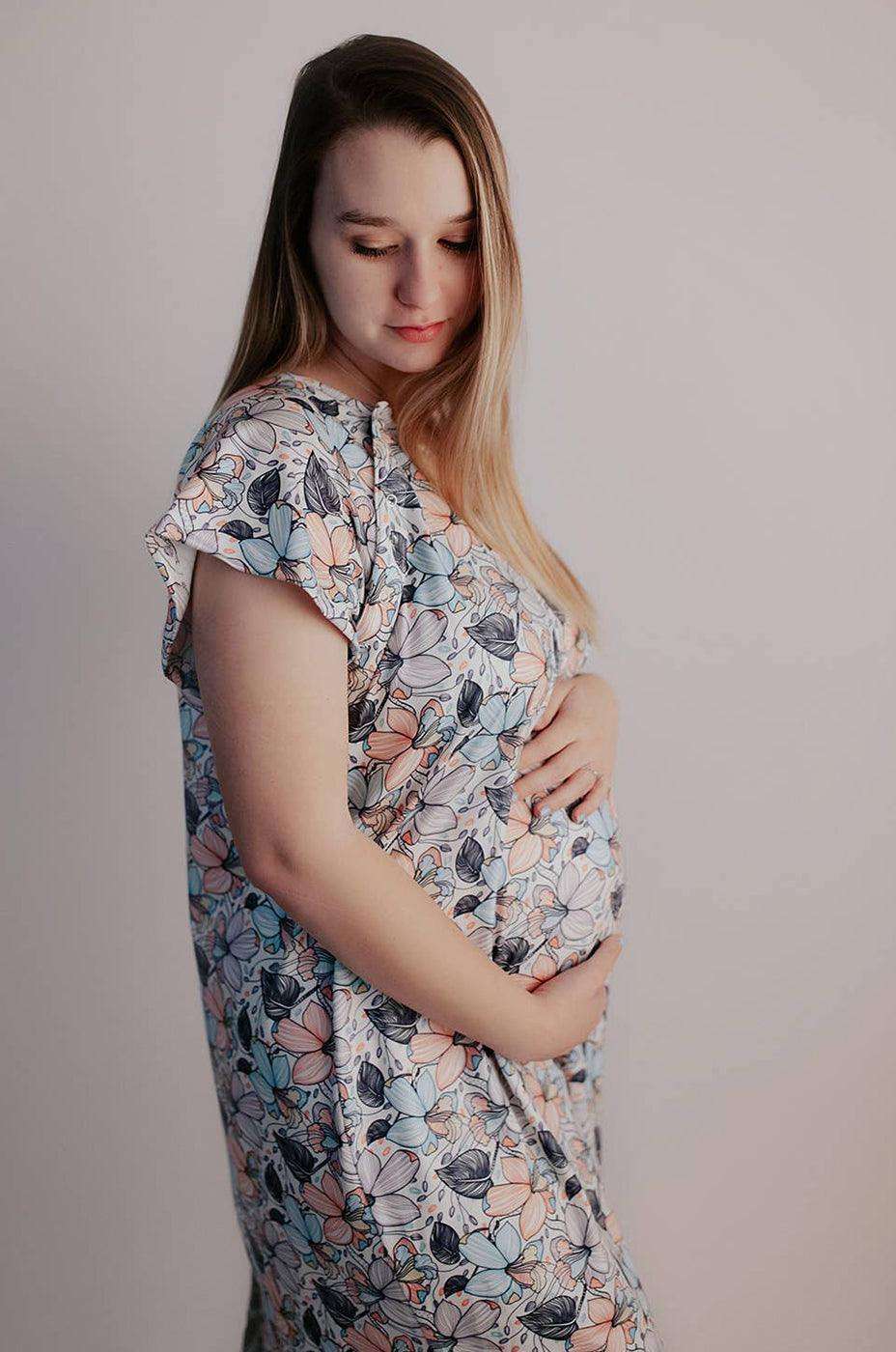 Flower Bloom Labor & Delivery Gown | Milk & Baby