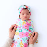 The Forever Swaddle Blanket | Flower Power | Milk & Baby