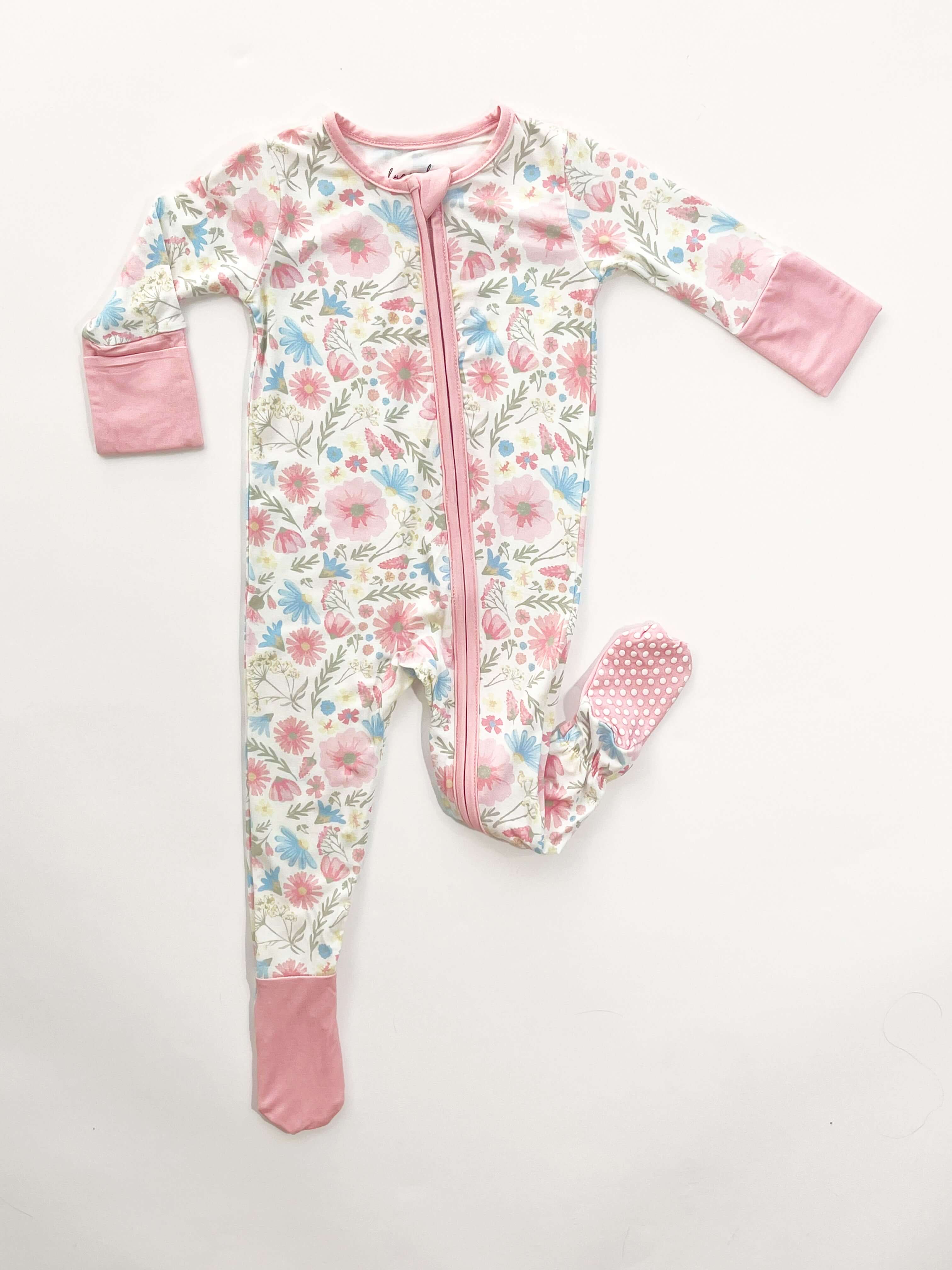Luna + Luca Wildflowers Bamboo Jumpsuit | Milk & Baby