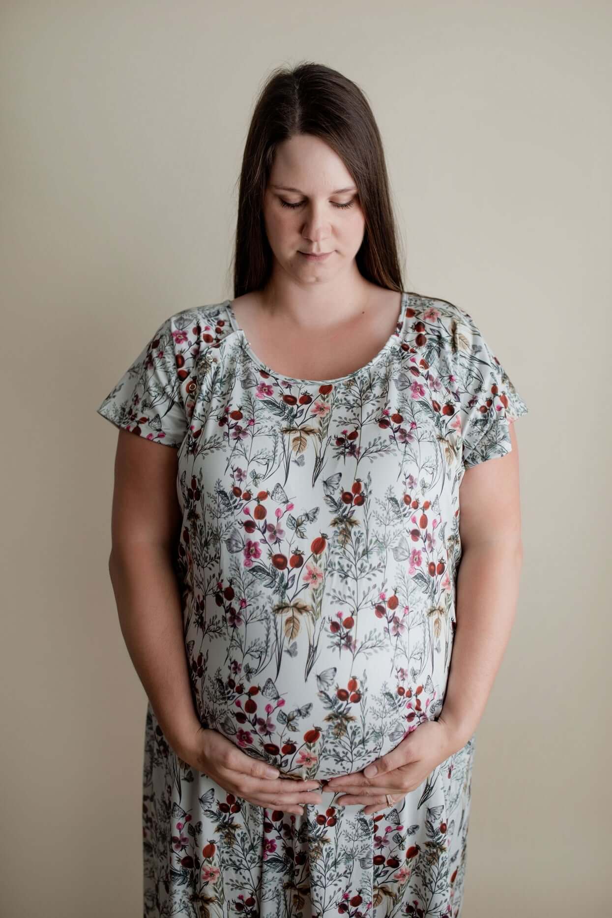 Floral Labor & Delivery Gown | Milk & Baby