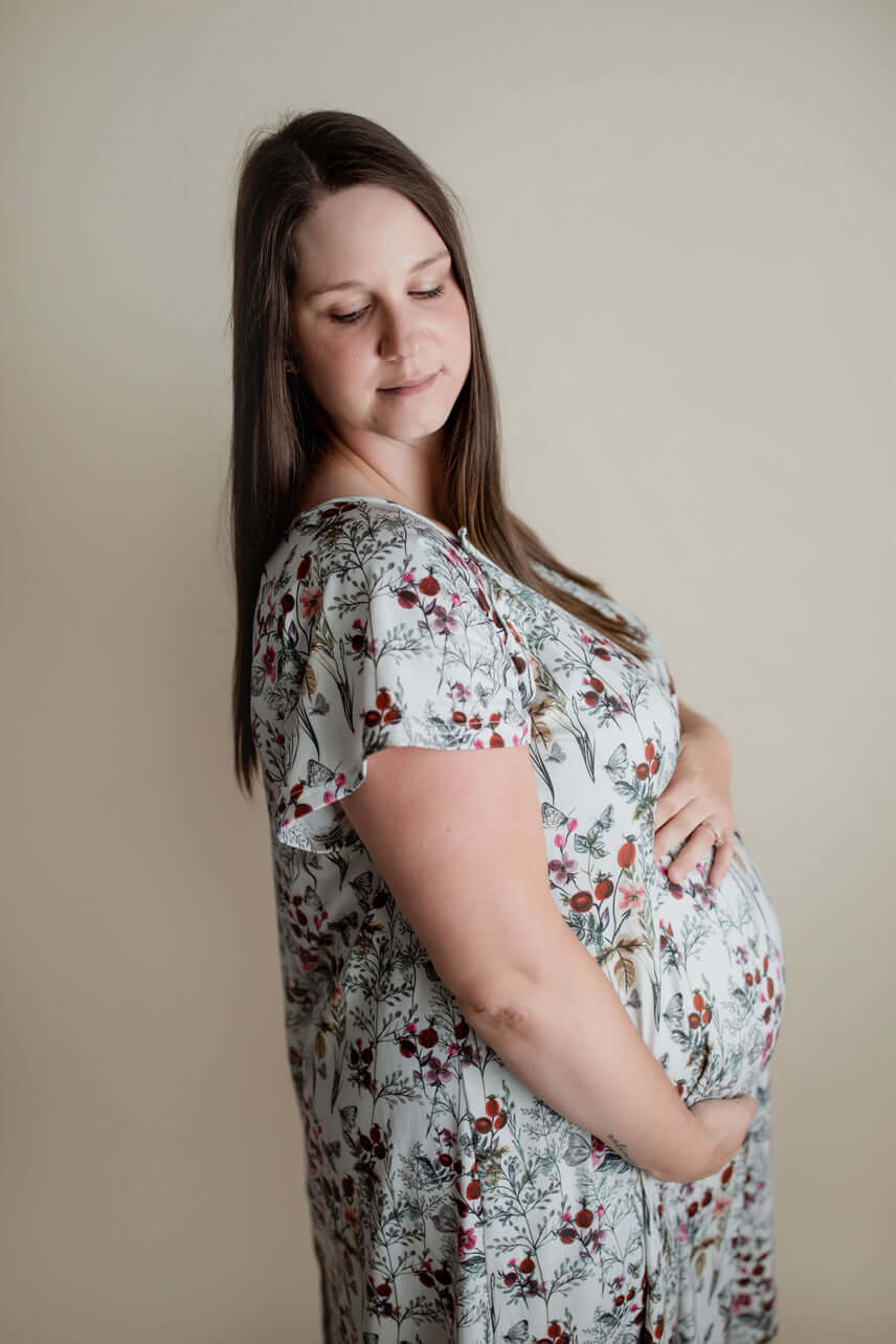 Floral Labor & Delivery Gown | Milk & Baby