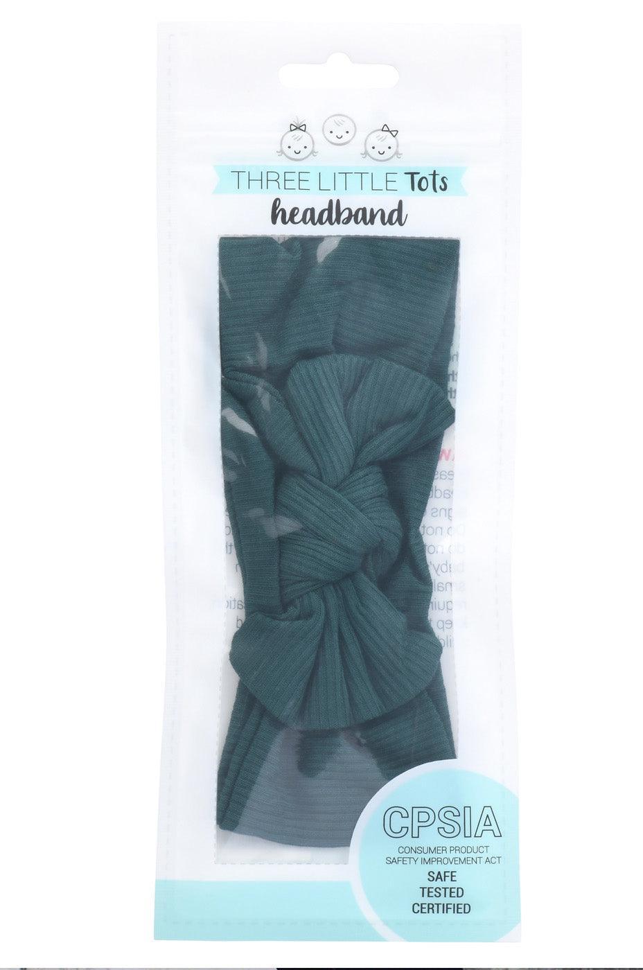 Forest Green Ribbed Knotted Gown Set | Milk & Baby