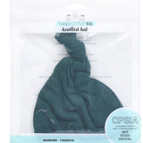Forest Green Ribbed Knotted Gown Set | Milk & Baby