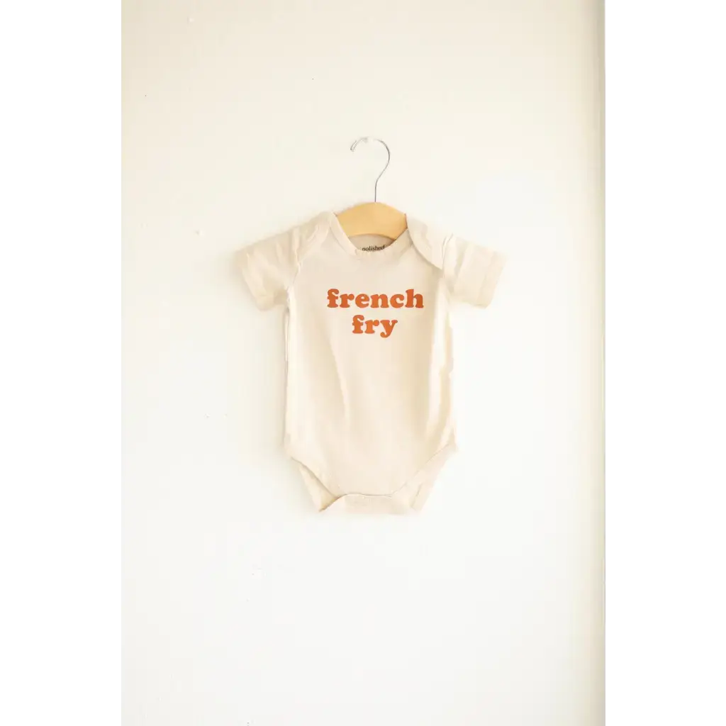 French Fry Organic Cotton Baby Onesie | Milk & Baby
