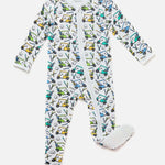 Soft & Stretchy Zipper Footie - Golf | Milk & Baby