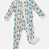 Soft & Stretchy Zipper Footie - Golf | Milk & Baby