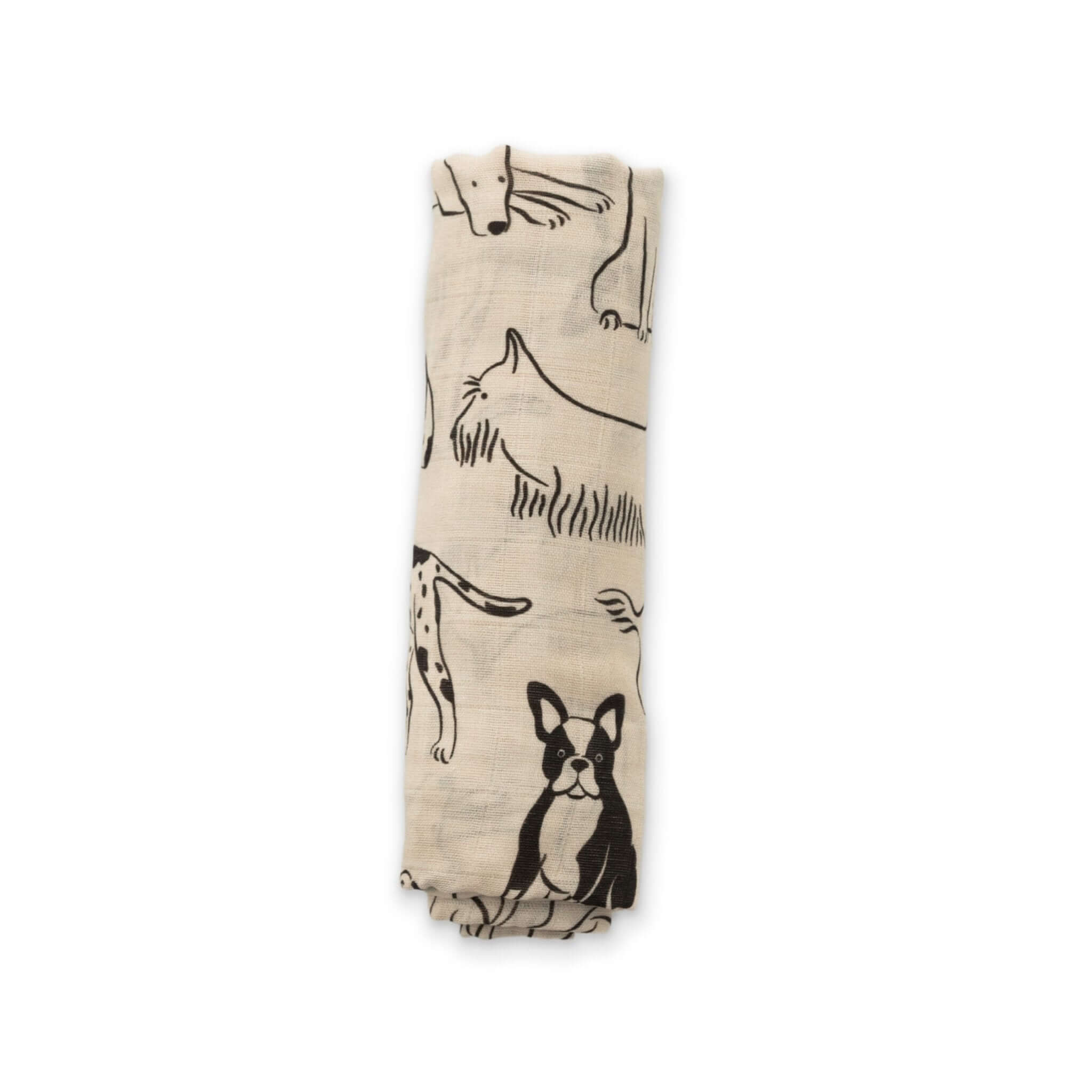 Good Dog Muslin Swaddle Blanket | Milk & Baby