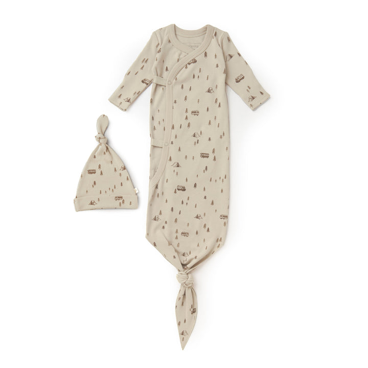 Organic Kimono Knotted Sleep Gown | Camplife Milk & Baby