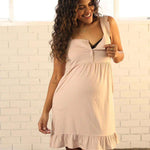 Grace Labor & Nursing Nightgown | Antique Pink | Milk & Baby