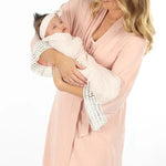 Grace Maternity & Nursing Nightgown, Robe, and Blanket Set Milk & Baby