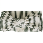 Green Stripe Bamboo Head Wrap with extra side spacing