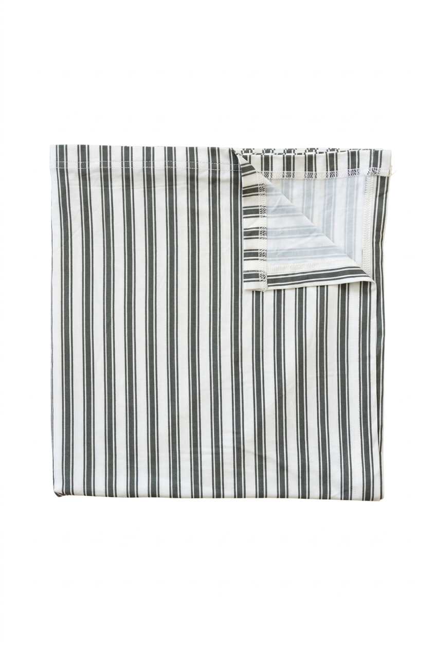 Green Stripe Bamboo Swaddle with extra spacing